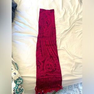 Red Paisley Scarf
